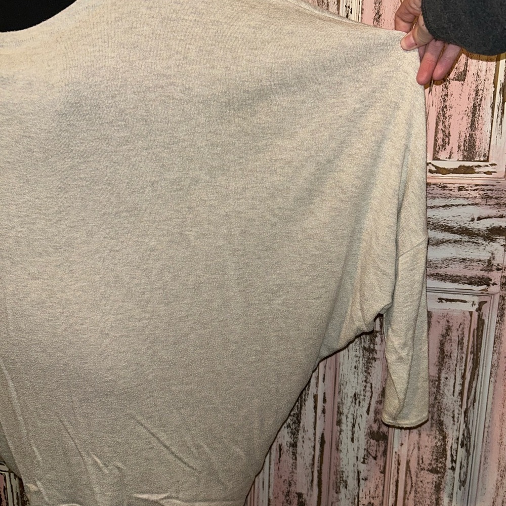 White House Black Market cream colored Tunic - Picture 2 of 5